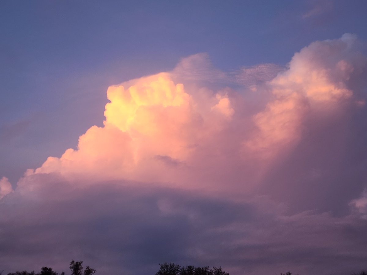 AlFlor1's tweet photo. @NWSMobile @rzweather Pileus cap developing on the cell over Central Santa Rosa County, FL. Possible supercell developing? https://t.co/orpR072EQw