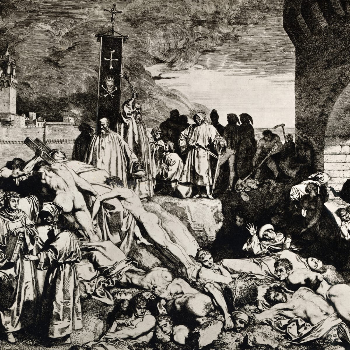 URDailyHistory's tweet image. 20 Mar 1345: Scholars at the University of #Paris believed that the Black #Plague was created #OTD because Saturn, #Jupiter and #Mars were in the 40th degree of Aquarius. #History #ad amzn.to/3tAFjgl