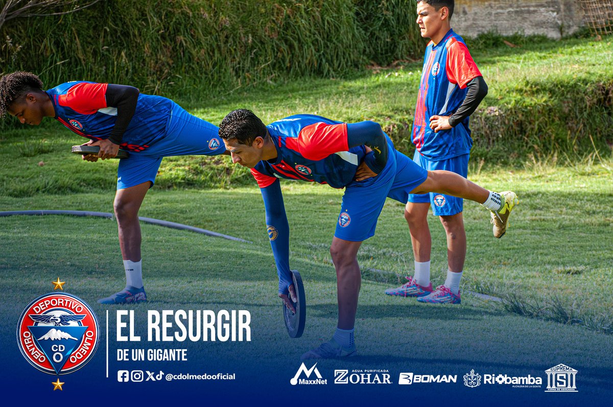 cdolmedoficial's tweet photo. Cada entrenamiento cuenta. 🔴🔵
Cada esfuerzo, cada gota de sudor y cada jornada de trabajo nos comprometen aún más con este sueño.
En Centro Deportivo Olmedo seguimos firmes, construyendo día a día el camino hacia el Resurgir de un Gigante. 💪⚽
#CDOlmedo #ElResurgirDeUnGigante https://t.co/GBB0LAkHPC