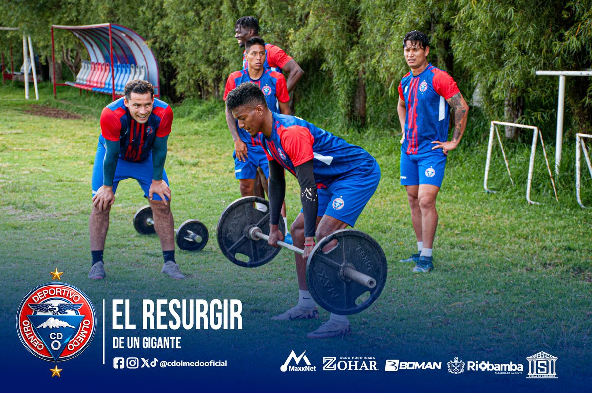 cdolmedoficial's tweet photo. Cada entrenamiento cuenta. 🔴🔵
Cada esfuerzo, cada gota de sudor y cada jornada de trabajo nos comprometen aún más con este sueño.
En Centro Deportivo Olmedo seguimos firmes, construyendo día a día el camino hacia el Resurgir de un Gigante. 💪⚽
#CDOlmedo #ElResurgirDeUnGigante https://t.co/GBB0LAkHPC