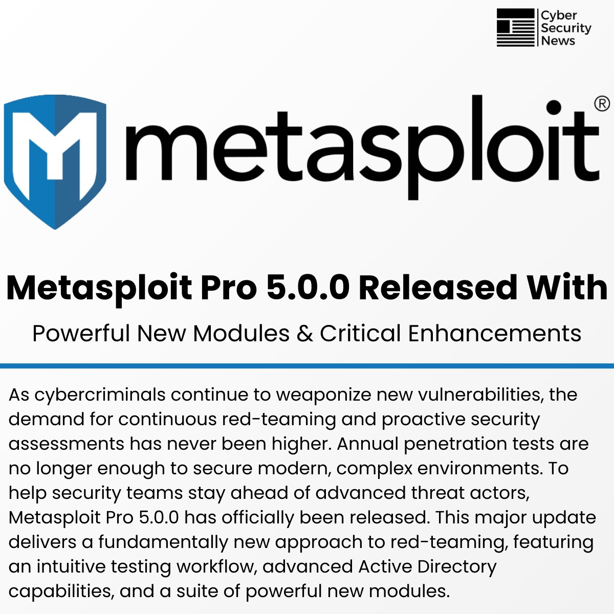 Metasploit Latest Version 🛡️ Metasploit Pro 5.0.0 Released With Powerful New Modules & Critical ...