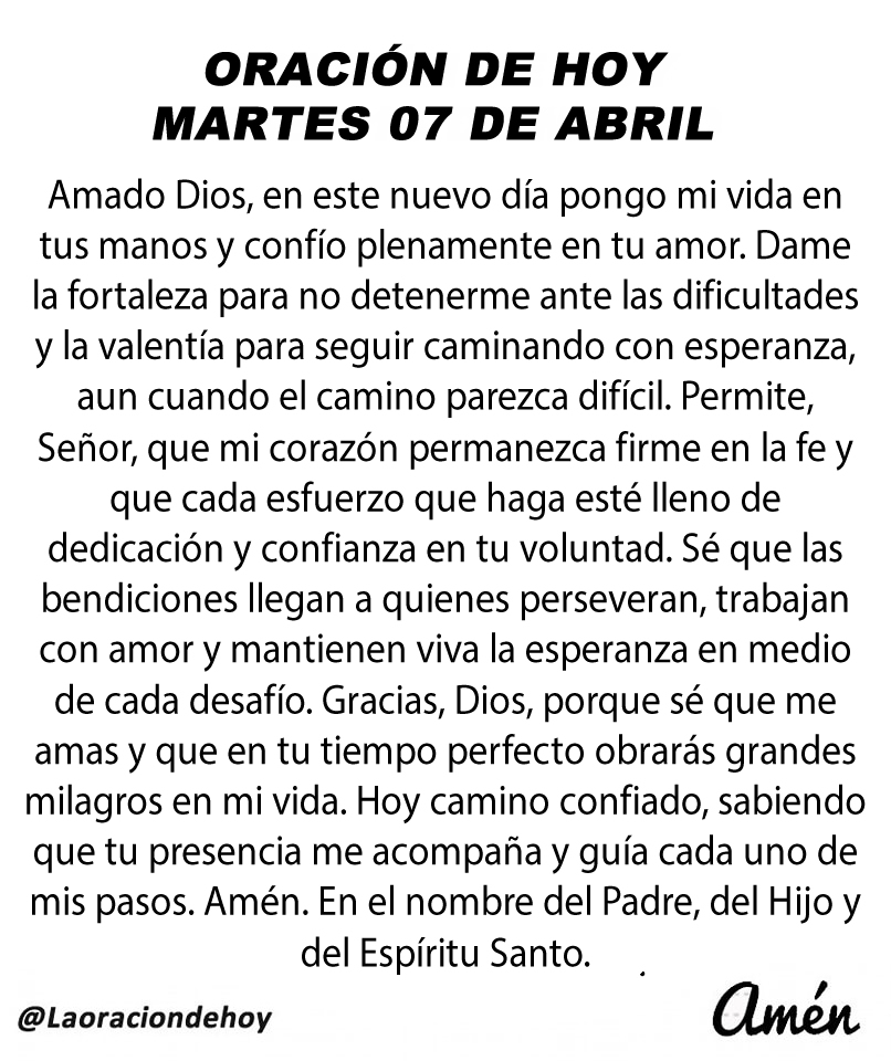 Oración De Hoy tweet media