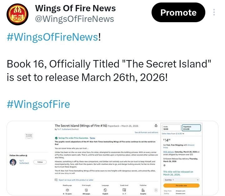 Wings Of Fire News tweet media