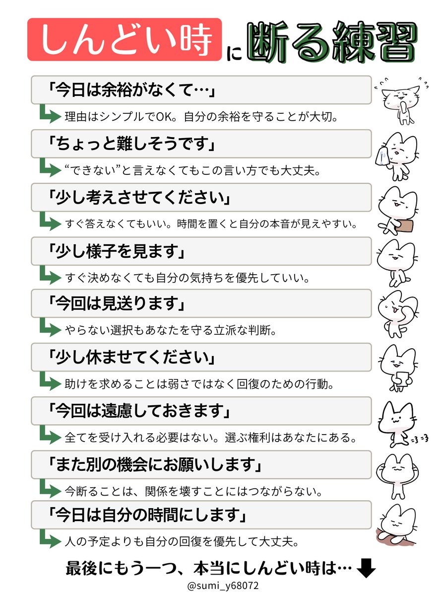 sumi_y68072's tweet photo. 自分を守る選択を🐈🐾 https://t.co/JSXUD2TgY6