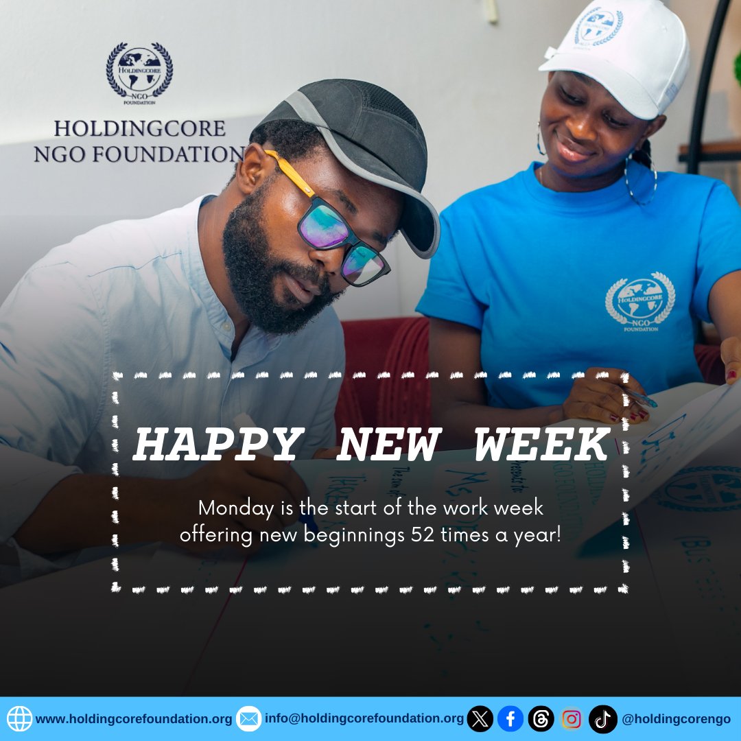 Holdingcorengo's tweet image. You’ve got a clean slate and a city full of opportunities waiting for you to grab them.

#HoldingcoreEMPFoundation #MondayReset #NewBeginnings #FreshStart