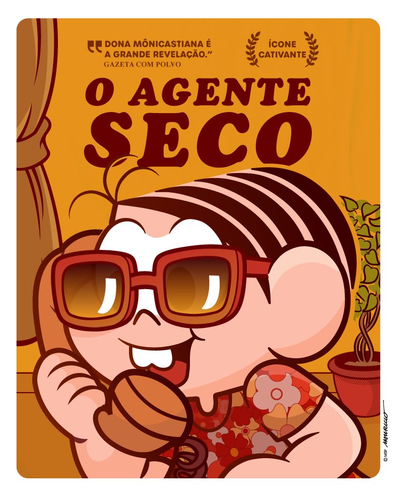 TurmadaMonica's tweet photo. Alguém aí falou de O Agente Seco? No nosso coração ele tem TODOS os prêmios! 🇧🇷✨#oagentesecreto #oscars https://t.co/9i8BJ4iakT