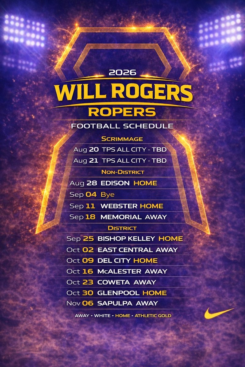 Will Rogers Middle/High School Football tweet media