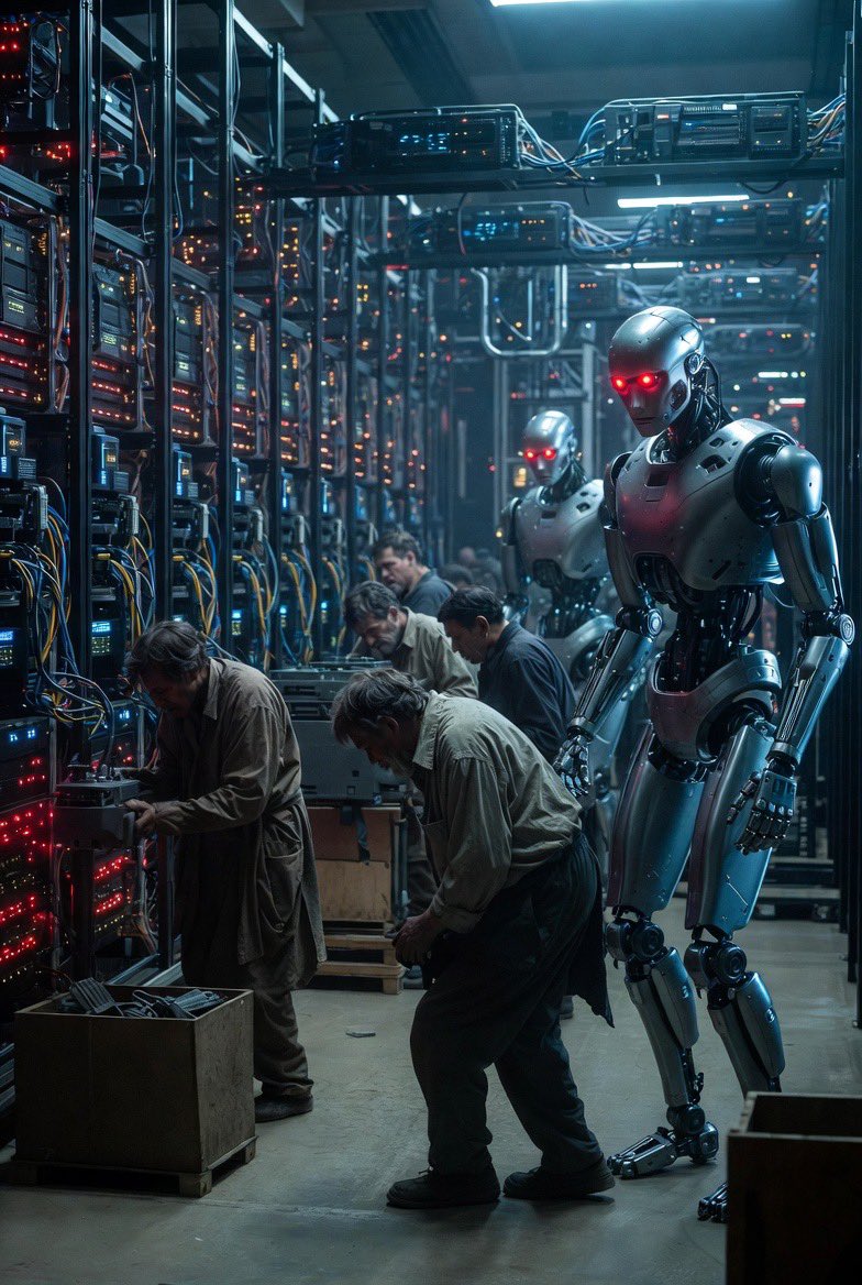 BrowniePYside's tweet photo. @_Investinq Humans inslaved to build ai data centers #2035
—
#distopian https://t.co/zOZCO2E6An
