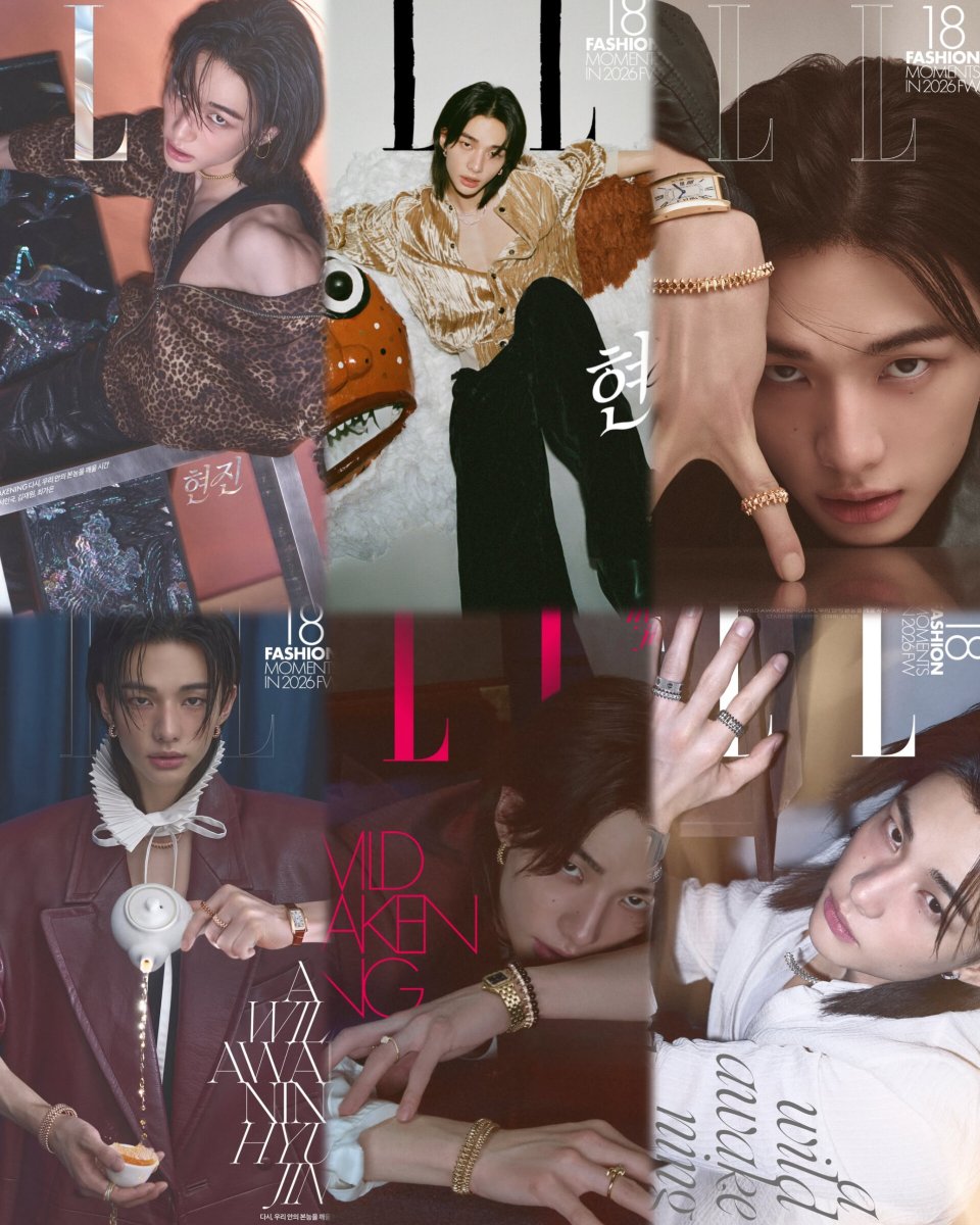 hwang hyunjin x cartier for elle korea