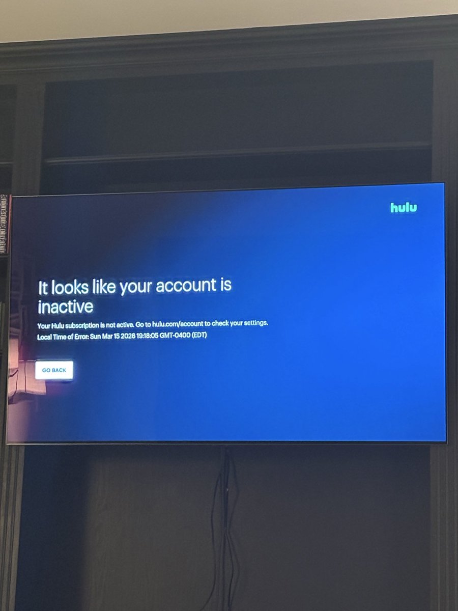 fenndrew's tweet photo. @hulu_support @TheotherKellyB @TheMrTerry This is what happens when logging into the Hulu app (and browser) when your account has the Disney+/Hulu bundle https://t.co/EffVoCPzQp