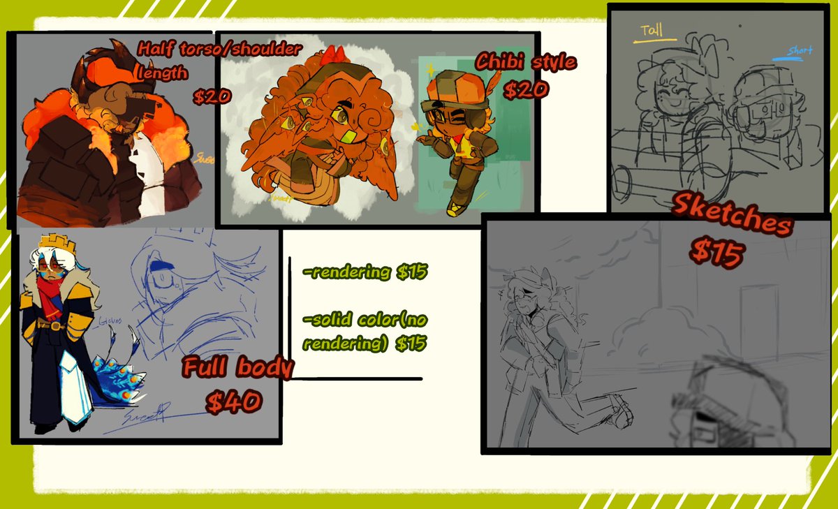 SweetPea_Berry's tweet photo. NEW COMMS SHEET !!! 💚 https://t.co/Reh7wzqvdD