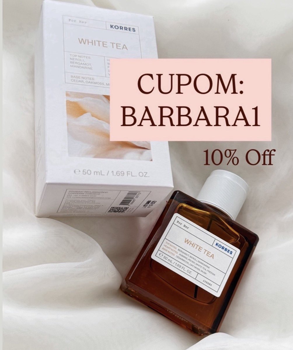 ba_pirani's tweet image. Cupom Korres

🏷️Cupom: BARBARA1 

➡️ shopkorres.com.br

➡️frete grátis acima R$: 220
➡️parcelamento fácil em até 6x sem juros 

#korresbrasil #korres #perfumekorres #perfumes  #BelezaGrega 
 Vanilla Freesia - Cashmere Kumquat - Avgoustos - Kyma - Oceanic Amber - White Tea