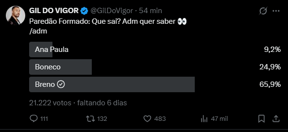 Cuidado que já estão tentando dividir votos. Esses perfis são danados para tentar prejudicar o jogo da Ana Paula, sigam a orientação do perfil oficial da
<a href="/anapaularenault/">Ana Paula Renault 🧙🏻‍♀️</a> #BBB26