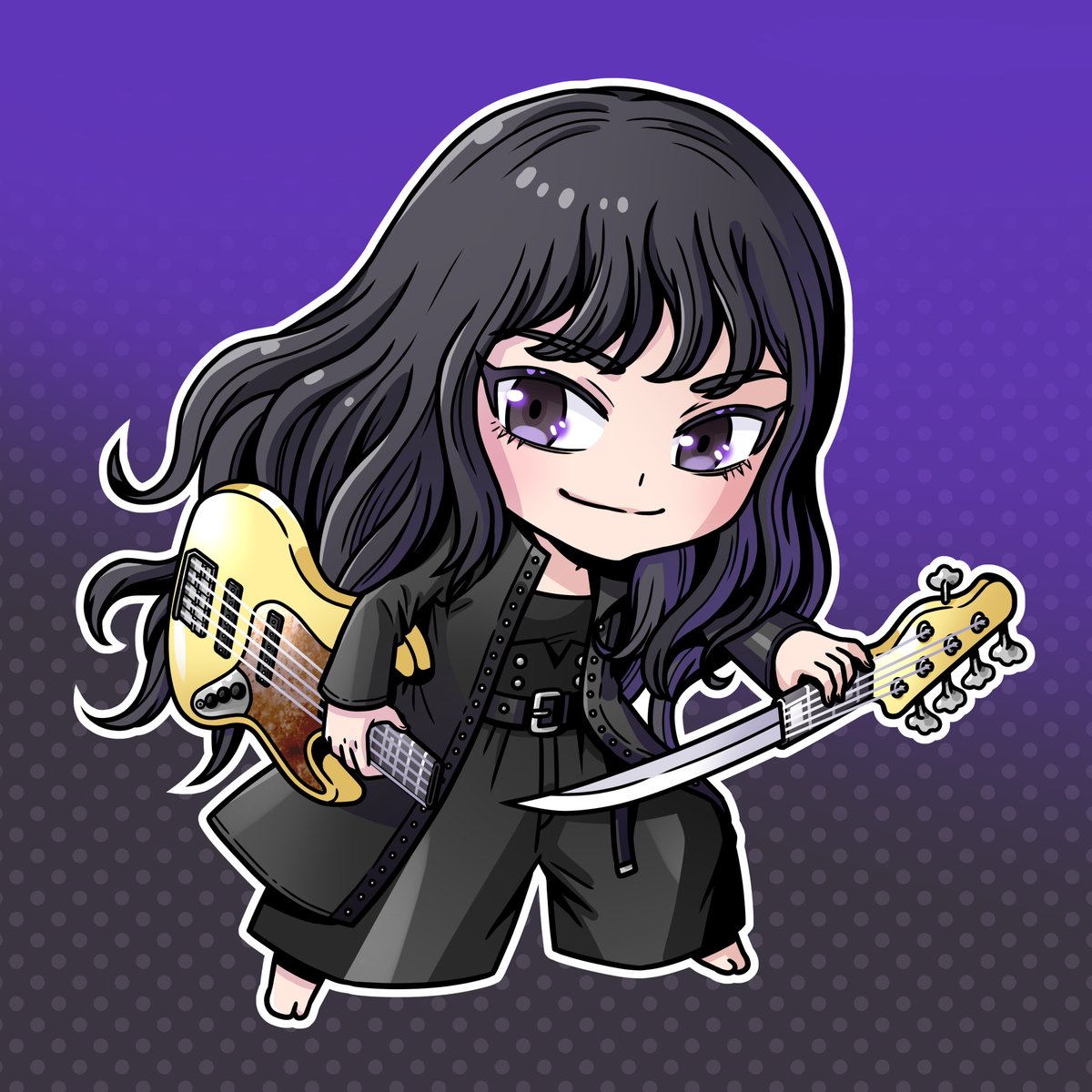 久しぶりのバンドでアサシンなメイドなイラスト

ベースのネックが何か短くない？という突っ込みはなしの方向で😅

#bandmaid