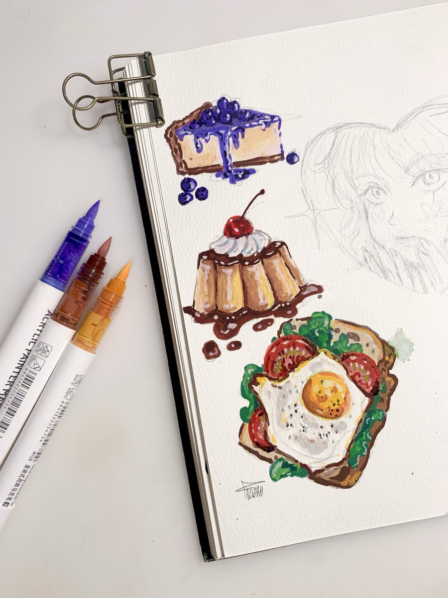 0judal's tweet photo. 💛🍮 #acrylicmarkers https://t.co/MZdzuRvarT