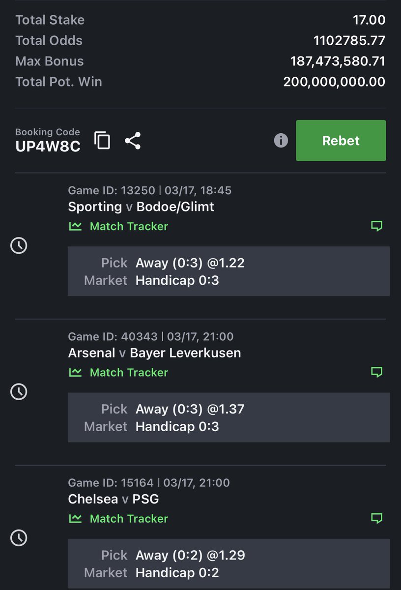 Handicap. 

1k odds edit posted on telegram.

t.me/+BM8e2HvvxrA0M…