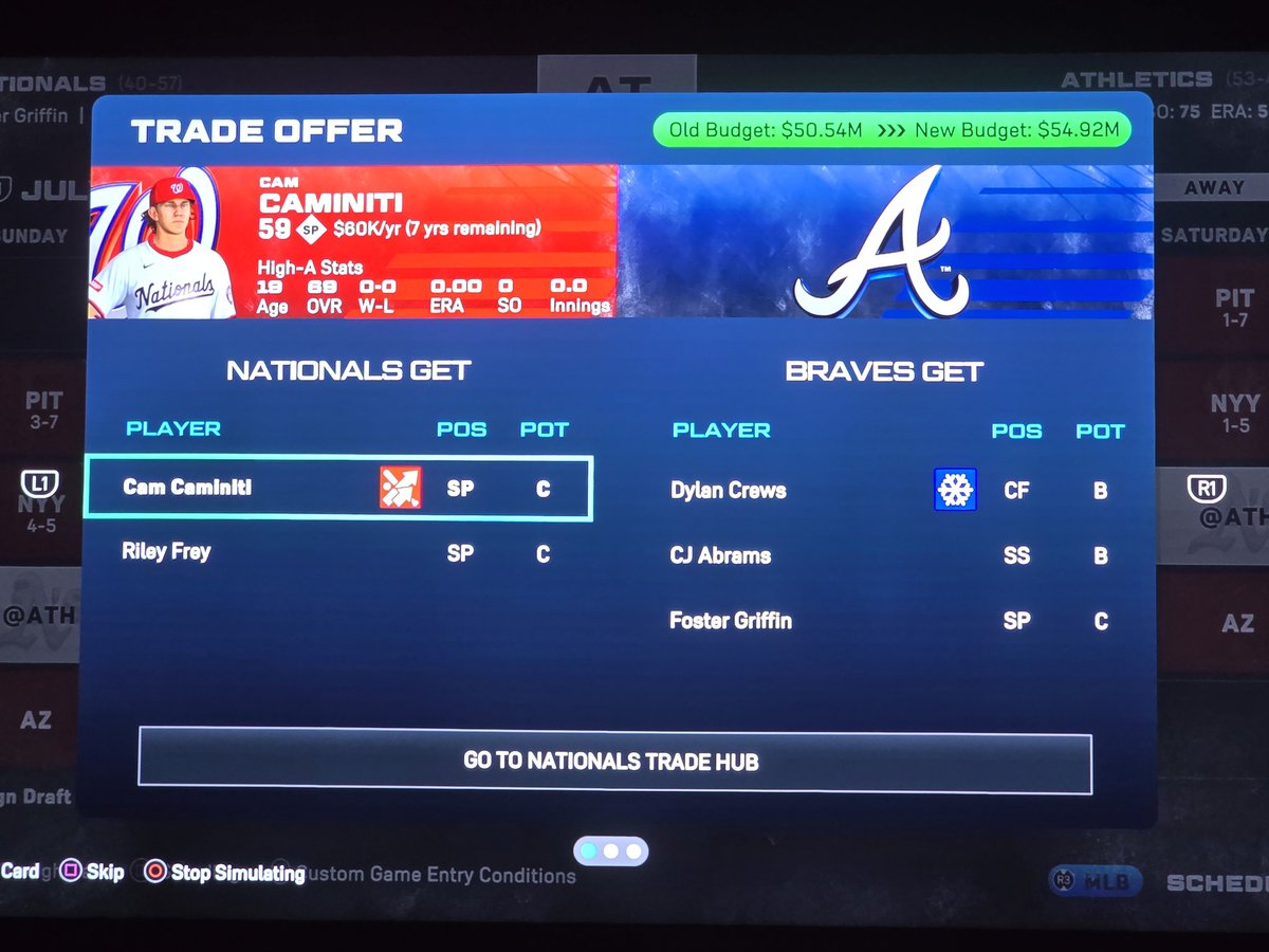 I genuinely hate the trade system in <a href="/MLBTheShow/">MLB The Show</a>. Its makes no sense to blindly offer trades with no know interest levels or weights. And nonstop offers from the CPU trying to screw me over. They've somehow figured out how to make this mode even worse. Probably to push people to