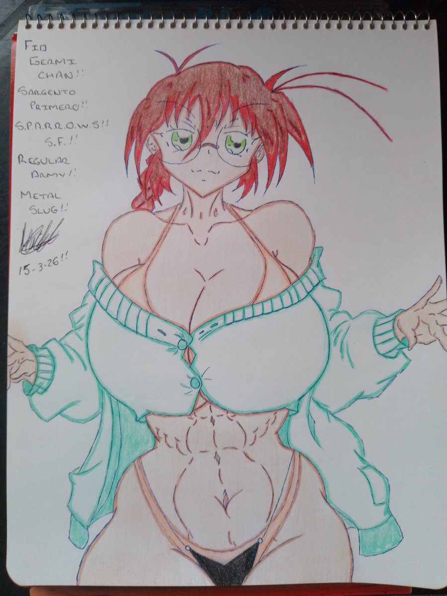 Fio Germi chan 😍.
#MetalSlug.
#MSAR.
#FioGermi.
#Drawing.