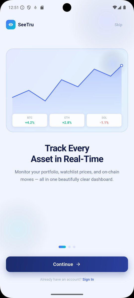 Deeen_Code's tweet photo. big update coming soon in app I'm working on.
not the regular halfway project, this is going to be completed and documented.
I named it SEETRU
your crypto intelligence app
#flutterapp #100daysofcode #coding #vscode #flutter #dart #getx #seetru #Web3Builders #crypto https://t.co/IpOC6iexEI