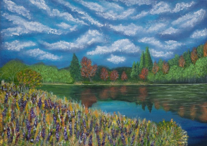 Gudriniece's tweet photo. Art of the Day! "The whispers of Autumn". Buy at: https://t.co/bv0ObrAljT https://t.co/rwoM0ezzYM