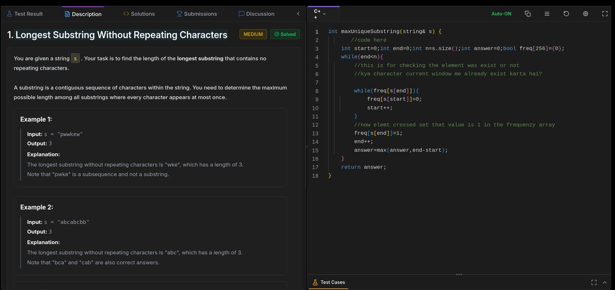 Chandan87123804's tweet photo. #day_45 #strikeDsa @CoderArmy @rohit_negi9
Posting after a week doesn't mean I stopped grinding.
Assignments were too heavy, so I didn't have time to
4th sem midsem-1 is comming
dil bolta hai>>DSA stop karke Dev start kar..
dimag >> Ye ek satranj ki chaal hai uskii matt sun.. https://t.co/e5lq5h47l7