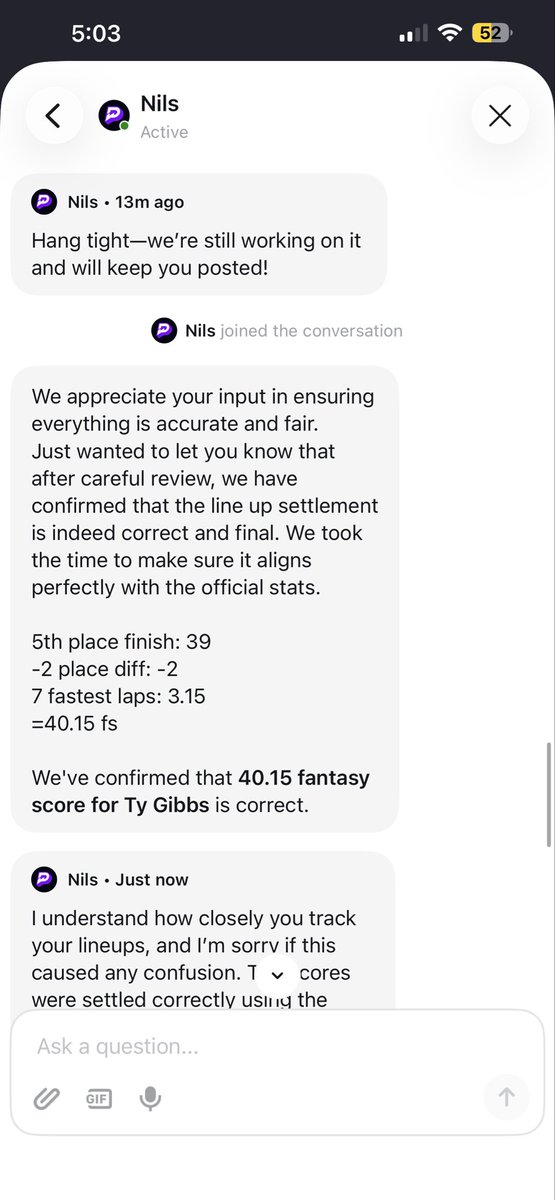 NotMikeFromCorn's tweet photo. Yo @PrizePicks yall cheated me 😭 https://t.co/krGt885EYC