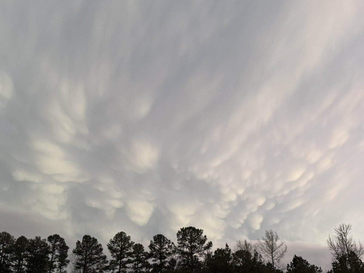 blainebagwell's tweet photo. @ryanvaughan nice mammatus clouds on the backside of the line. North Jonesboro https://t.co/bqenOoSvuZ
