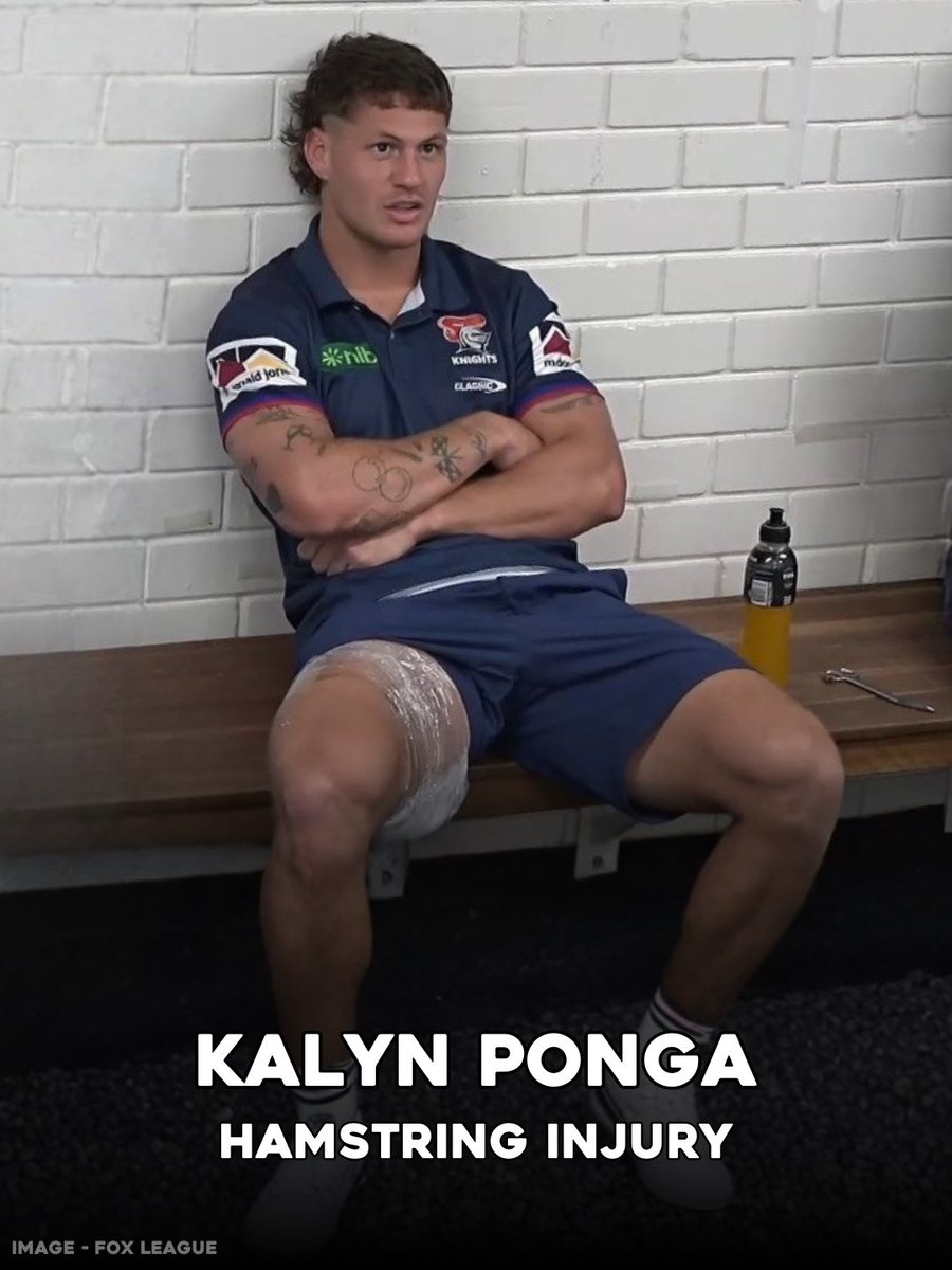 nrlphysio's tweet photo. Horrible news for the Knights, with scans revealing a high grade hamstring injury for Kalyn Ponga. Indicates significant tearing of the muscle - initial prognosis is 6-8 weeks. The forward lean while sprinting mechanism results in another significant hamstring injury.

Only slightly better news for Dylan Brown - scans revealing a grade 2 MCL sprain (partial ligament tear) that is expected to rule him out for 4 weeks. Usual return range is 3-6 weeks in NRL players.