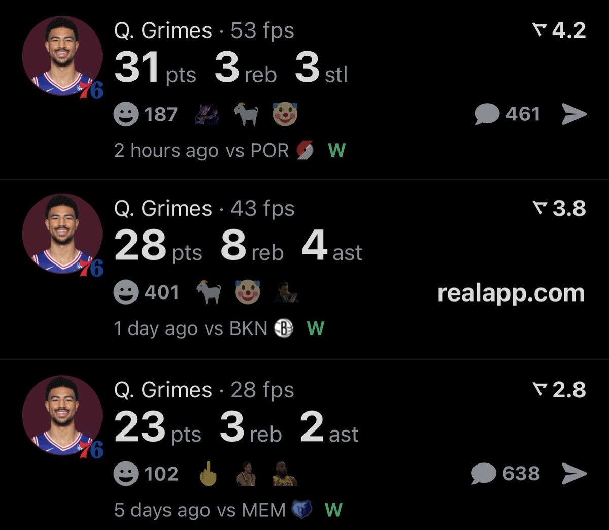 Real App tweet media