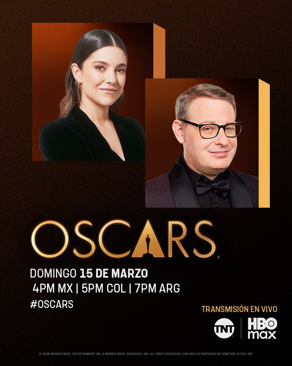 willysrivers's tweet photo. @TNTLA Disfrutando de los PREMIOS OSCAR 2026 - OSCARS AWARDS 2026. https://t.co/EsXVDyLAD4