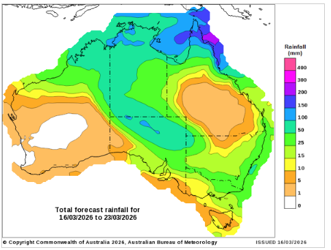 MeredithGuthr15's tweet photo. Esperance shire got some rainfall over night, with @DPIRDbroadacre weather station at Grass Patch receiving 46.8 mm in 24 hours. Not much forecast for the next 8 days. #climate https://t.co/Os6S1ex8Ez