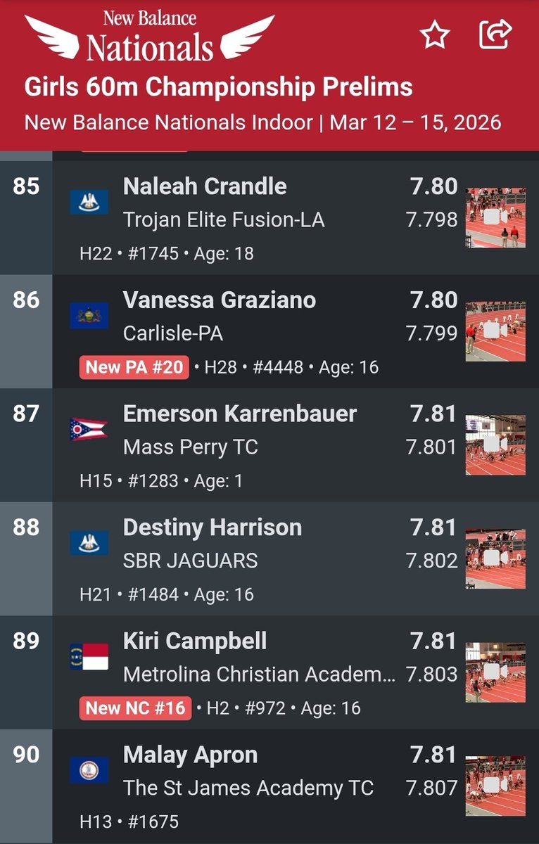 Perry Track & XC tweet media