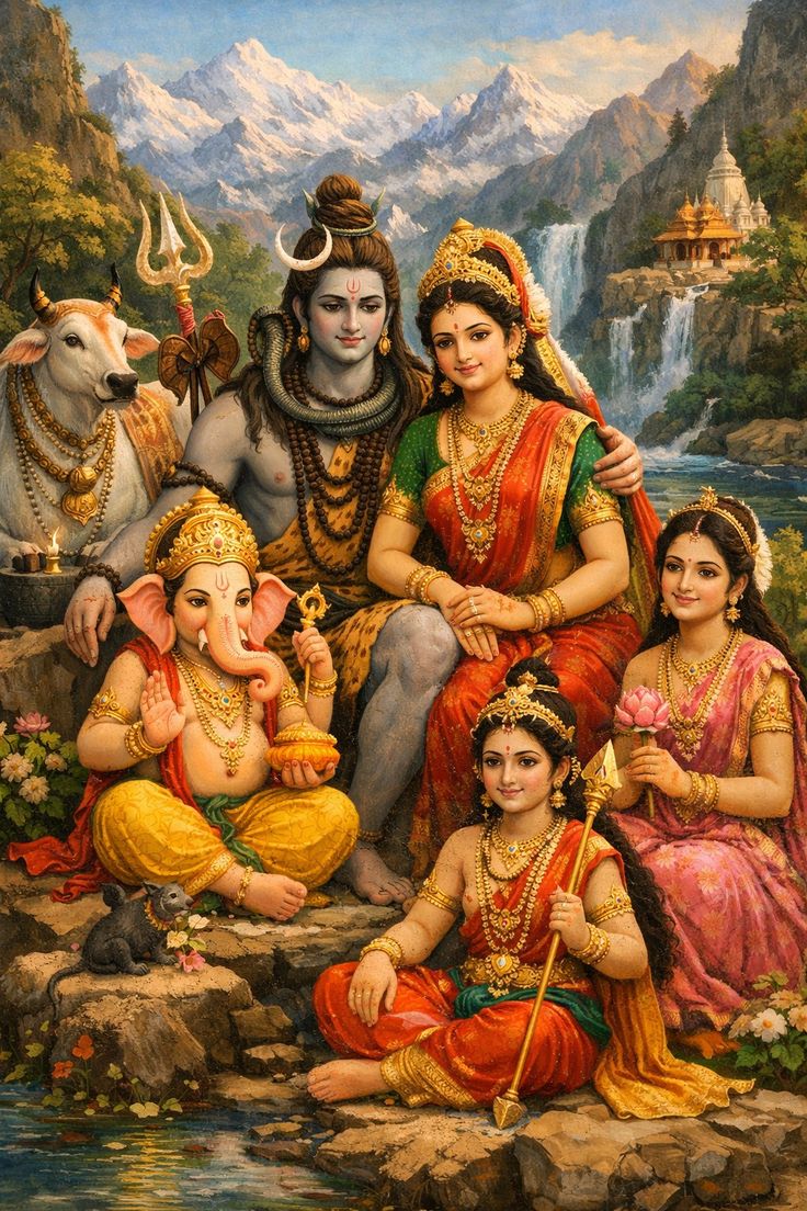 ऊँ नमः पार्वती पतये हर हर महादेव 🙏🦚🚩
शिव परिवार के मंगल दर्षन कीजिए 🙏🚩