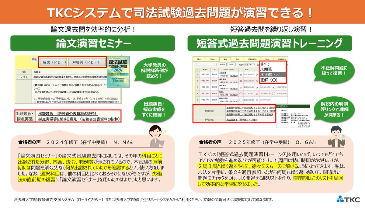 令和4年TKC司法試験模試短答（3科目）＋論文（7科目） | APPS 