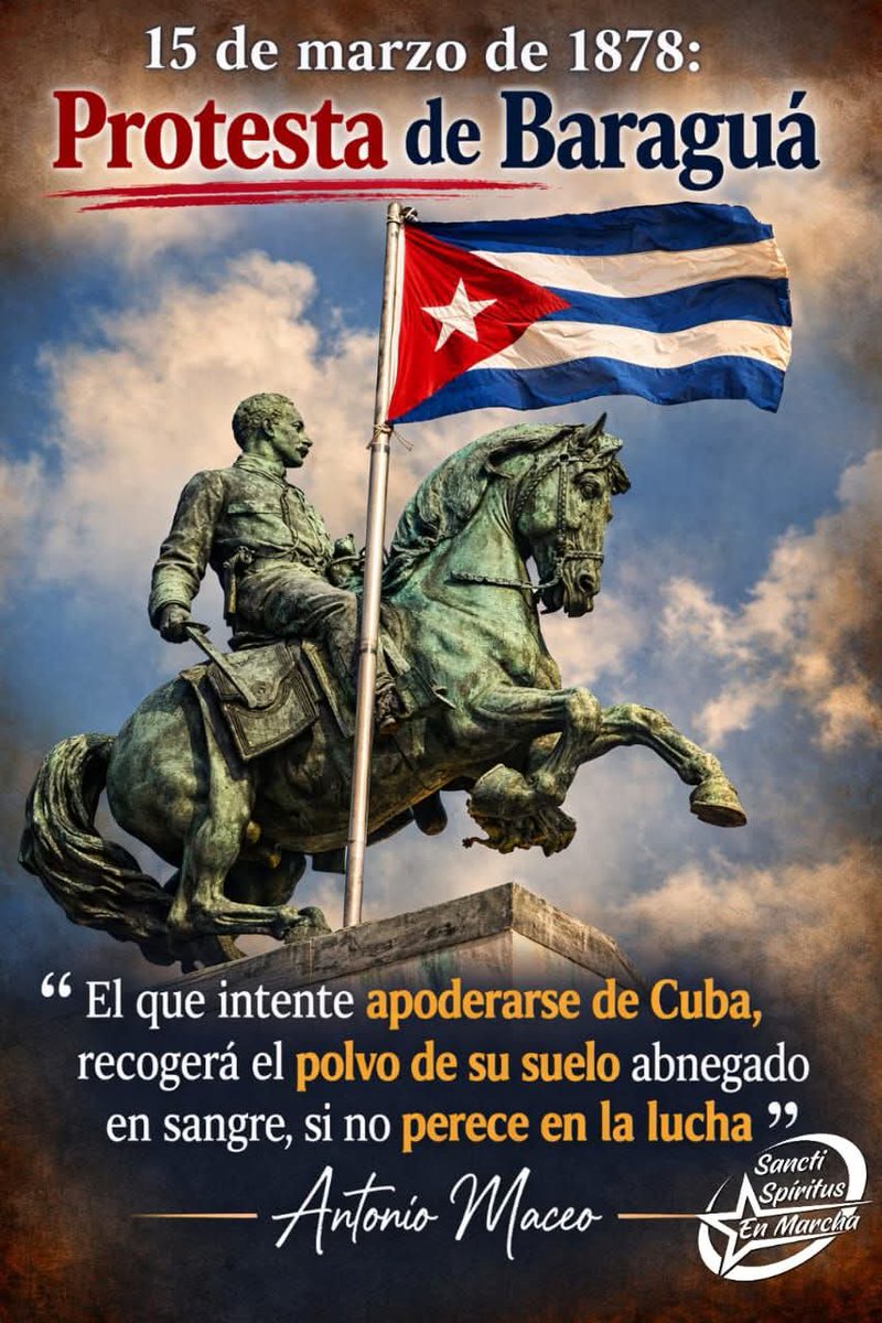 #Cuba  El espíritu mambí, heredado de Maceo, guía nuestra firmeza frente al genocida bloqueo imperialista. #CubaUnEternoBaraguá🇨🇺 
#VillaClaraConTodos