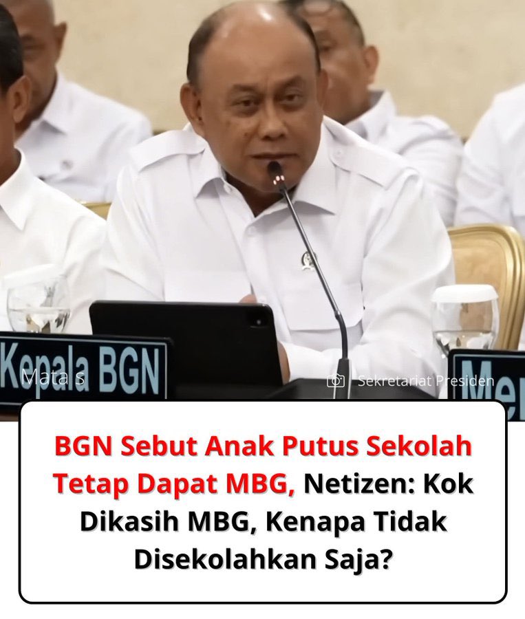 Klo disekolahkan kan jadi pinter. Klo pinter nanti melawan…. 🤭