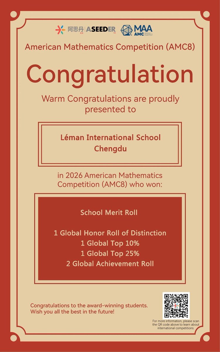 Léman International School Chengdu tweet media