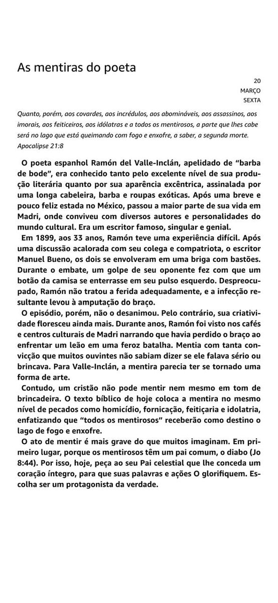 Devocional 20 de Março