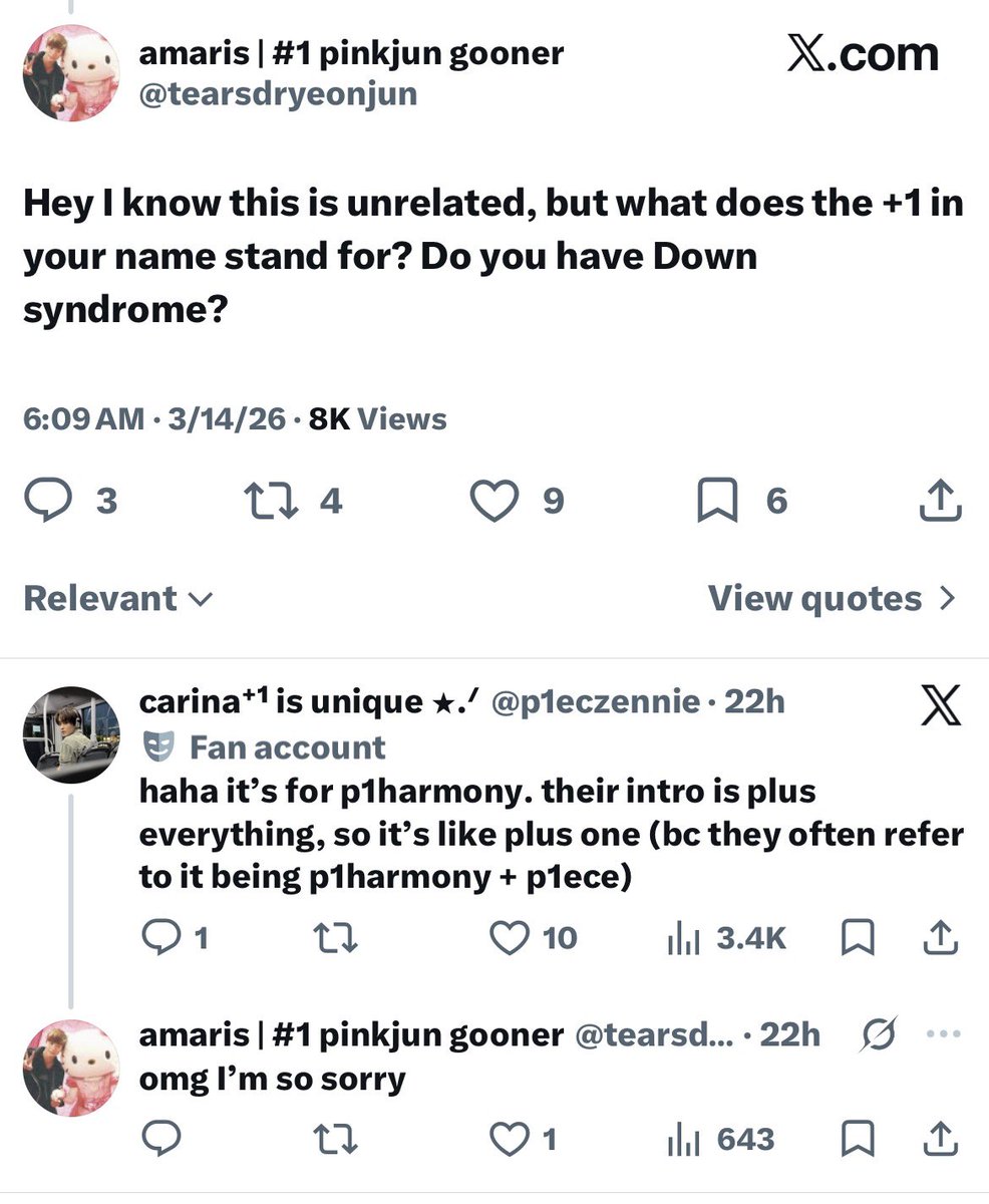 gotta be one of my favorite interactions on here