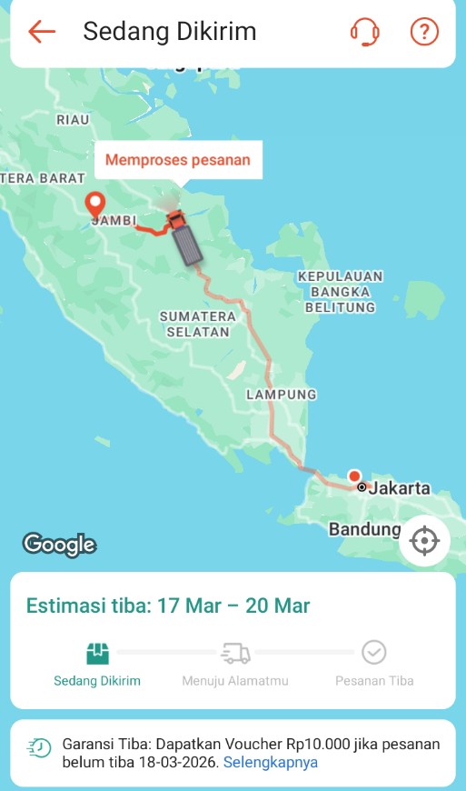 davidsignn's tweet photo. @callMeCapri_ @ShopeeID Sama kita kk @callMeCapri_ estimasi gw juga bertambah 😭 awalny tgl 19 maret 2026 malah jadi tgl 20 maret 😭 
Anehny lagi jarak tempuh normalny ke lokasi gw hanya 6jam. Ini malah 1 harian😢
singgah dulu kali ya ekspedisi SPS @ShopeeCare @ShopeeID ? 
Bintang 1 buat lu apk sampah https://t.co/wvnFp7OiXD