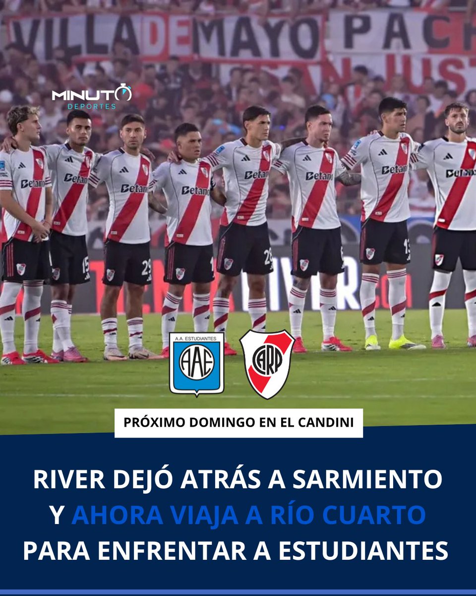 EL MILLONARIO VENCIÓ A SARMIENTO Y AHORA VA ANTE ESTUDIANTES EN RÍO CUARTO 🔥

MÁS: instagram.com/minutodeportes…