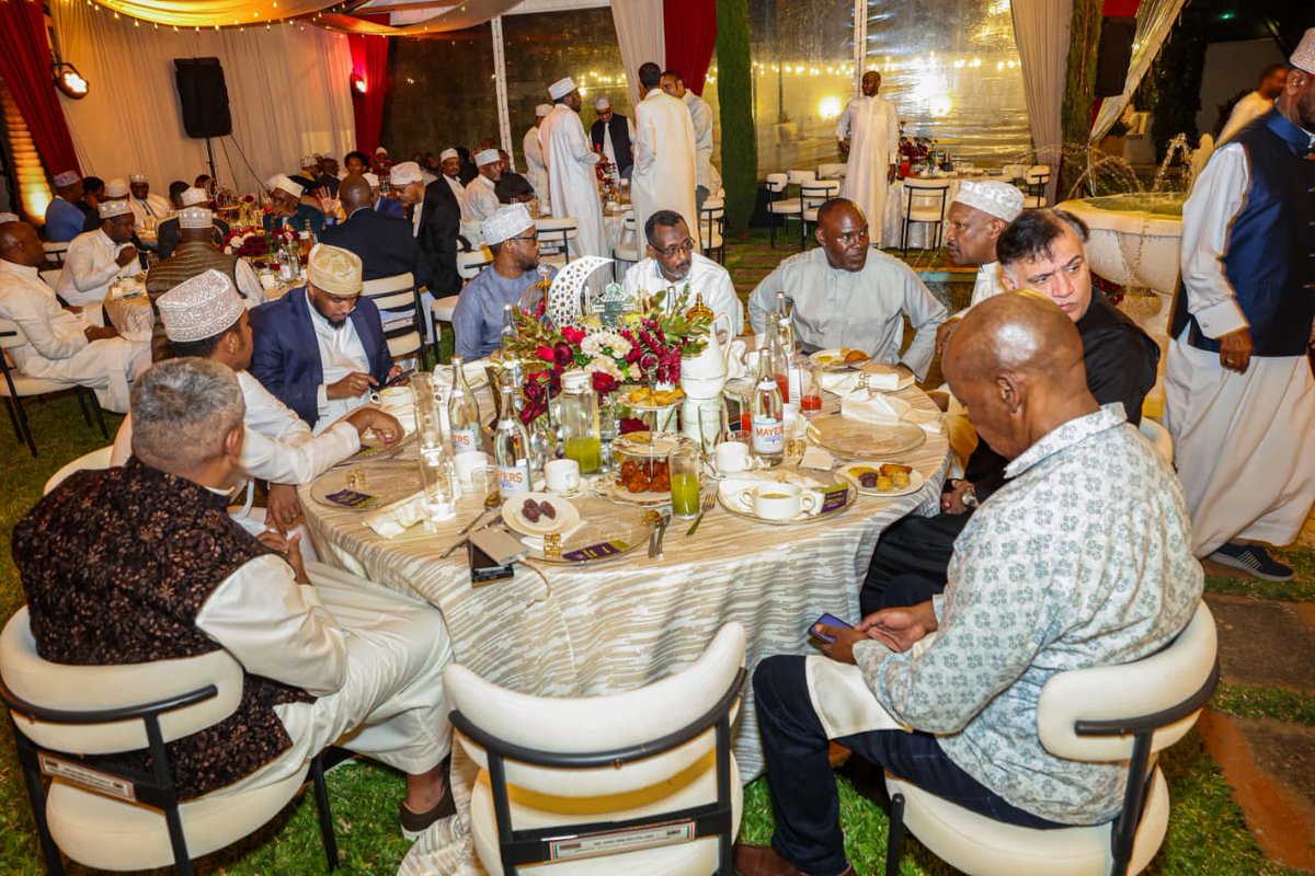HonAdenDuale's tweet photo. As the Holy Month of Ramadhan draws closer to its end, I hosted an Iftar dinner at my Nairobi residence, bringing together senior government officials, diplomats, political leaders and industry figures in a spirit of unity and shared purpose.

The event was attended by the Head of Public Service, Hon. Felix Koskei, several Cabinet Secretaries, Governors and leaders from across political and economic sectors.

I expressed my gratitude to all who honoured the invitation and extended my warm wishes to the Muslim faithful, praying that this sacred season brings blessings and renewed strength.

Ambassadors and High Commissioners from several Muslim countries also graced the evening, adding an important diplomatic dimension and providing a moment for meaningful engagement that underscored both the significance of Ramadhan and the value of inclusive governance.

Present were my cabinet colleagues Rebeca Miano (Tourism), Hon. Soipan Tuya (Defence), Hon. Opiyo Wandayi (Energy), Hon. Salim Mvuria (Youth & Sports), Isiolo Governor H.E Abdi Guyo, and a host of PSs led by Dr. Ouma Oluga (Medical Services), Dr. Korir Sing’Oei (Foreign Affairs), among corporate and parastatal heads.

Diplomats present included the new Saudi Arabia Ambassador to Kenya, H.E. Saad Abdullah Alnofaia, H.E. Salim Al Naqbi (UAE), H.E. Ibra Hussain Khan (Pakistan), H.E. Mohammed Bin Mutair Al-Enazi (Qatar), H.E. Abdullah Alfahad (Kuwait), H.E. Hatem Yousri Hosni (Egypt), H.E. Nasra Al Hashmi (Oman), H.E. Ruzaimi Bin Mohamad (Malaysia), H.E. Anouar Ben Youssef (Tunisia), H.E Jabril Ibrahim Abdulle (Somalia), H.E Subutay Yüksel (Türkiye) and H.E Witjaksono Adji (Indonesia).

Also present were former Ministers Hussein Maalim and Mohammed Elmi, former Garissa Governor H.E Ali Korane, Amb (Eng) Mahboub, Former Sen. Abdirahman Ali Hassan, and former Mandera Sen. Mohammed Maalim, among other dignitaries.
