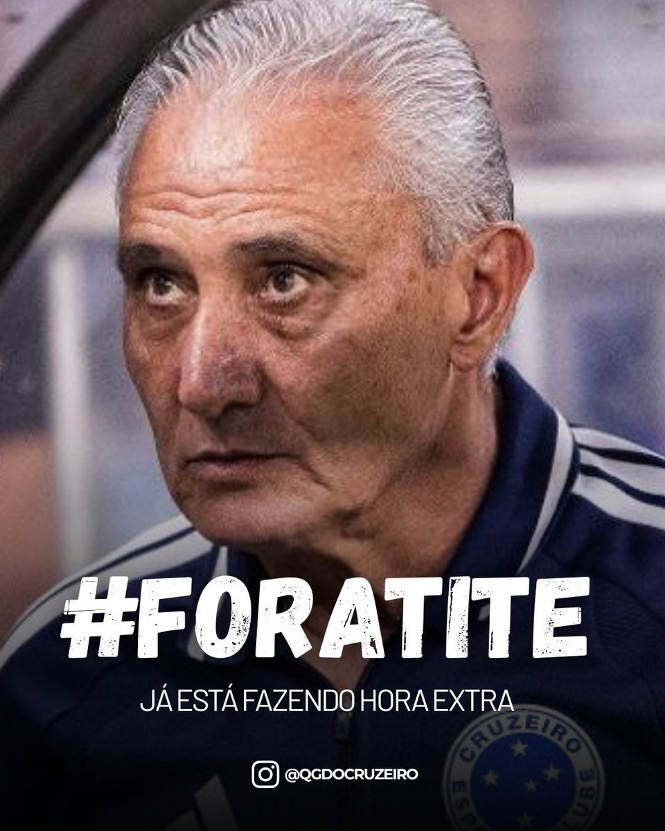 Não tem como, não tem justificativa que faça manter o Tite no Cruzeiro.

A diretoria do Cruzeiro está vivendo outra realidade, estão fingindo que não tem nada acontecendo.

Não tem condição você olhar algo que claramente não dá certo e insistir.