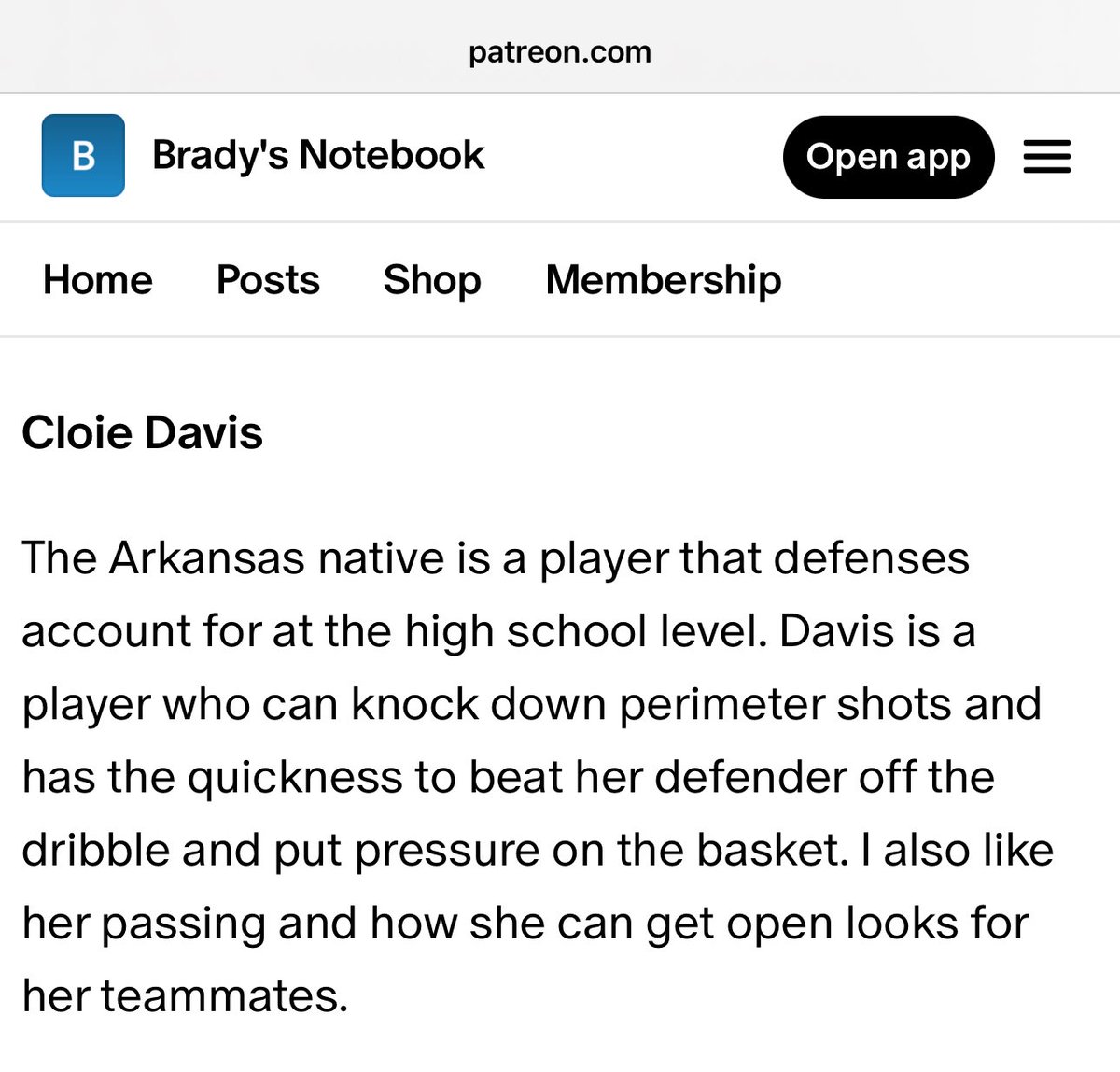 Cloie Davis tweet media