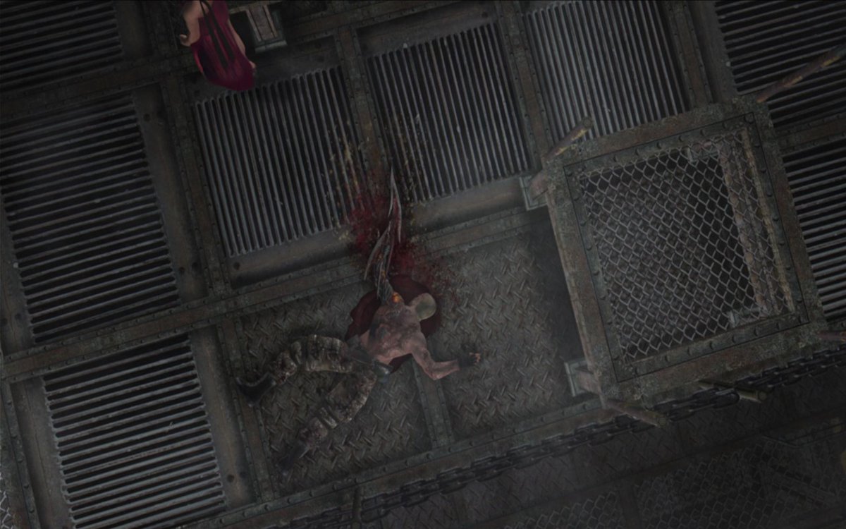 STsougkranis's tweet photo. What were they thinking with that clunkfest of a fight... Comrade, I thought you'd be better than this. Anyway, nice addition to the story overall but kind of missed potential too. #SeperateWays #RE4 #HDProject https://t.co/SZtHmt3Znv