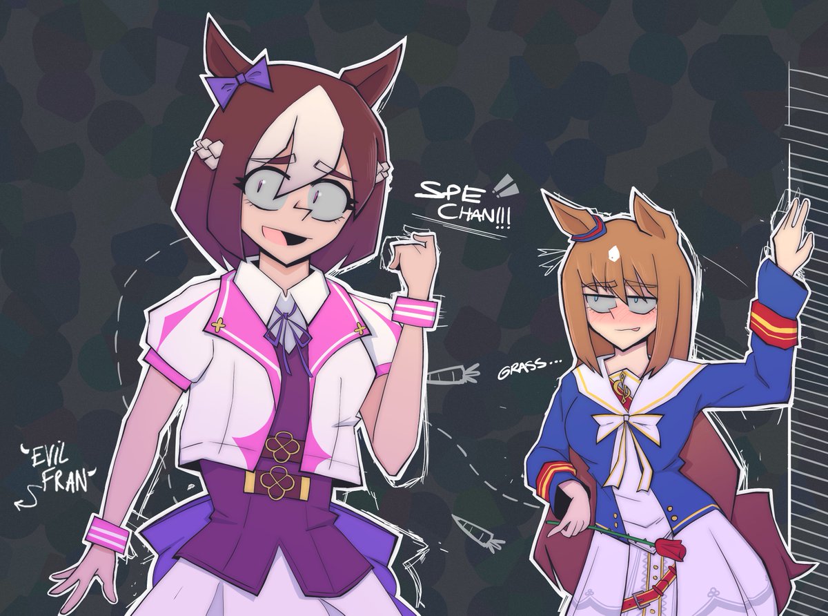 EvilFrand's tweet photo. Spe-chan! and...
#umamusume https://t.co/YlCbkgJEkf