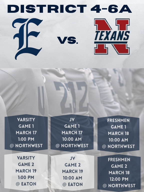 eatoneaglepride's tweet photo. The Eagles will begin their district play this week. https://t.co/lzbt2HGnHU