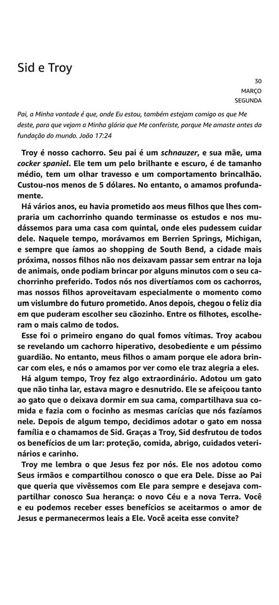 Devocional 30 de Março