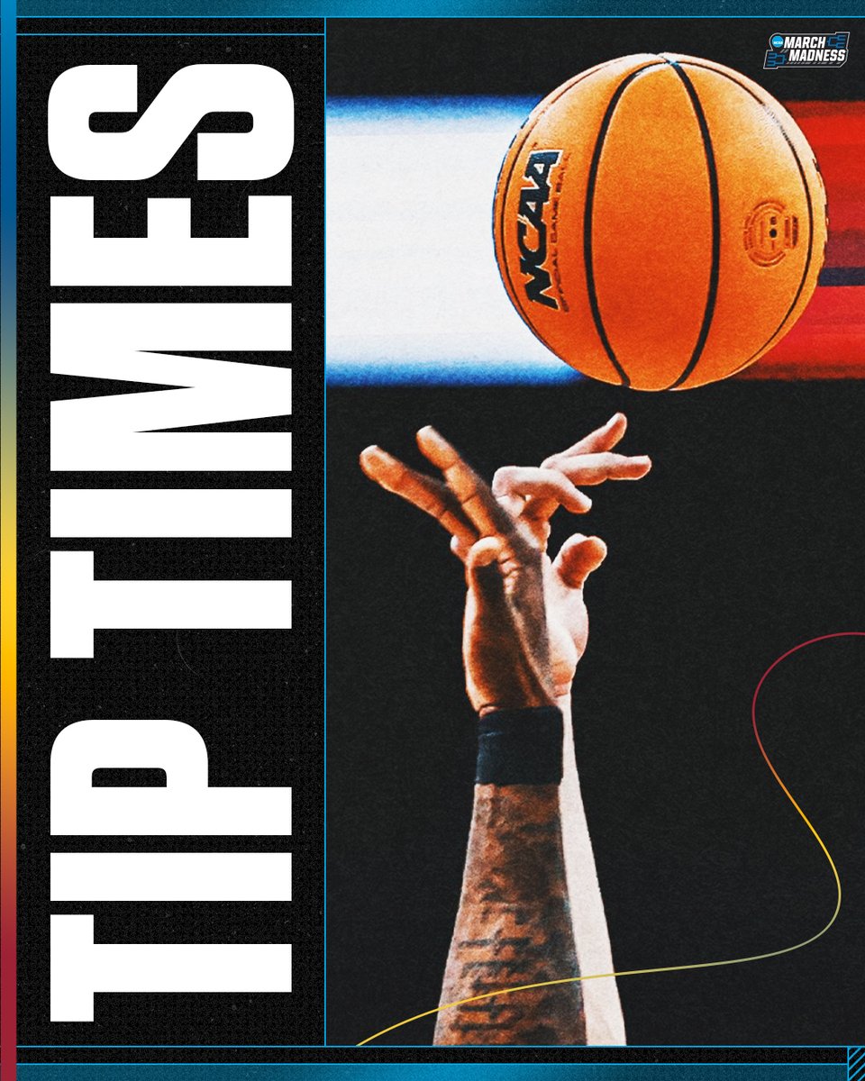 MarchMadnessMBB's tweet photo. 🚨 TIP TIMES 🚨

👉 https://t.co/HDeB8dqB6q https://t.co/nRtELN2NmO