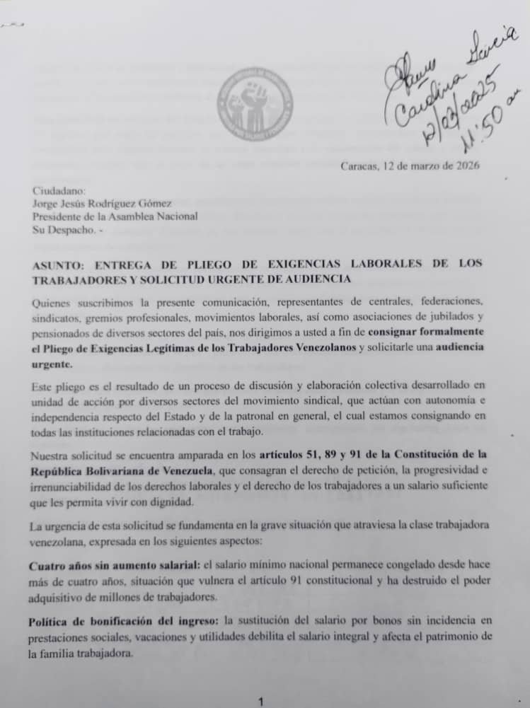 Monitor Sindical Venezuela tweet media